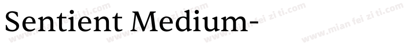Sentient Medium字体转换